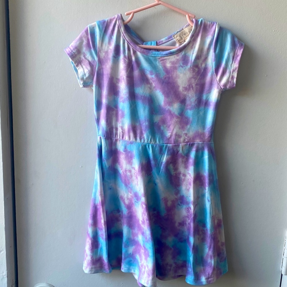 Girls tye dye dress